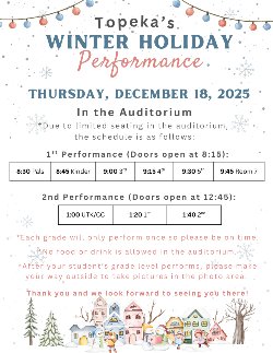 Winter Holiday Performance Flyer